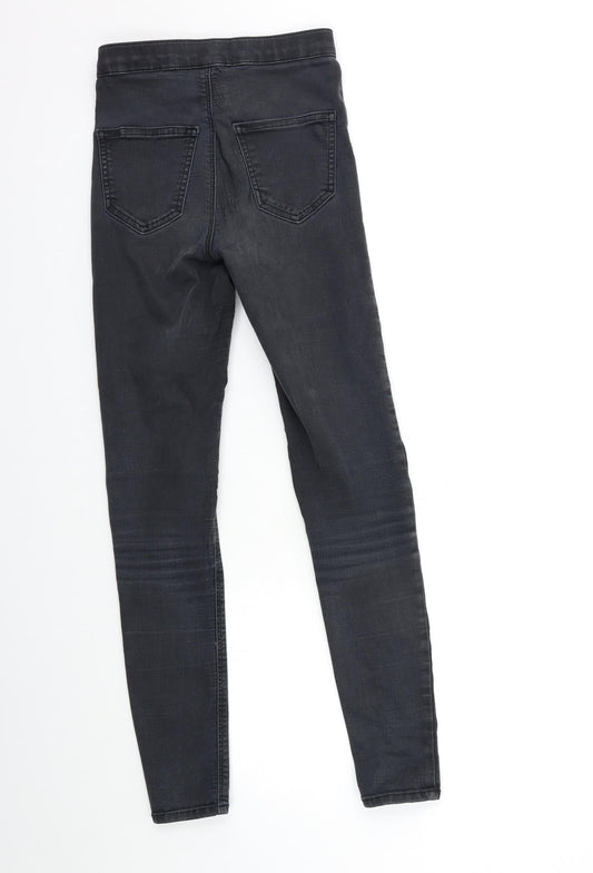 Topshop Womens Black  Denim Skinny Jeans Size 23 in L28 in