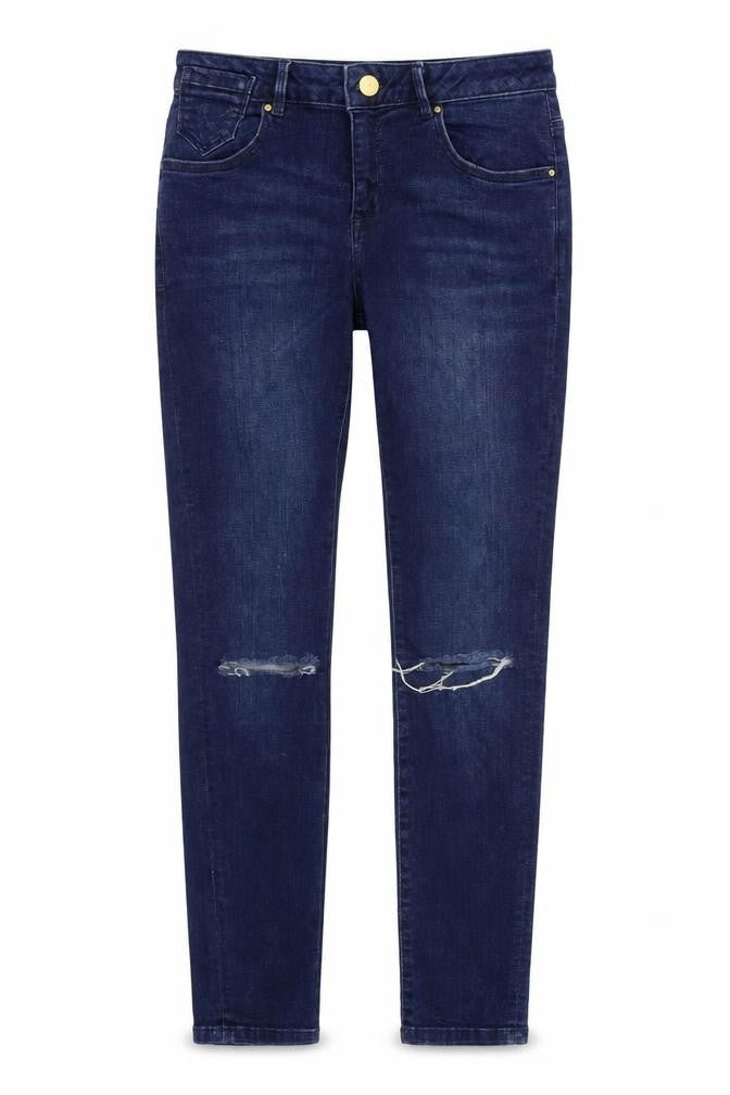 Denim & Co. Womens Blue  Denim Skinny Jeans Size 10 L28 in