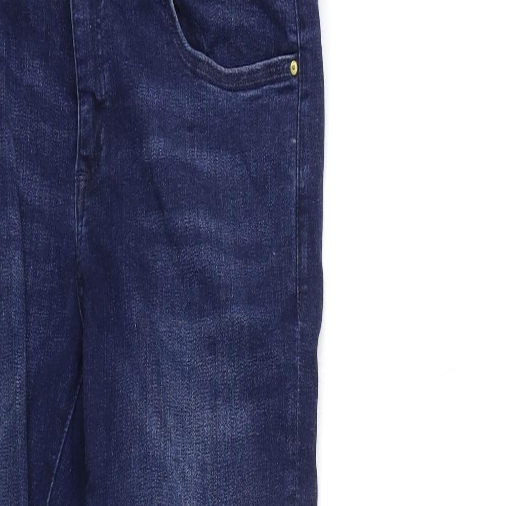 Denim & Co. Womens Blue  Denim Skinny Jeans Size 10 L28 in