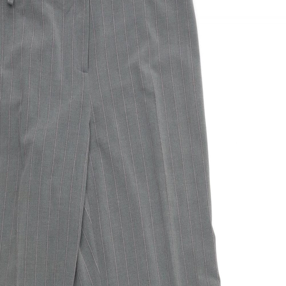 EVIE Womens Grey Striped  Trousers  Size 18 L30 in
