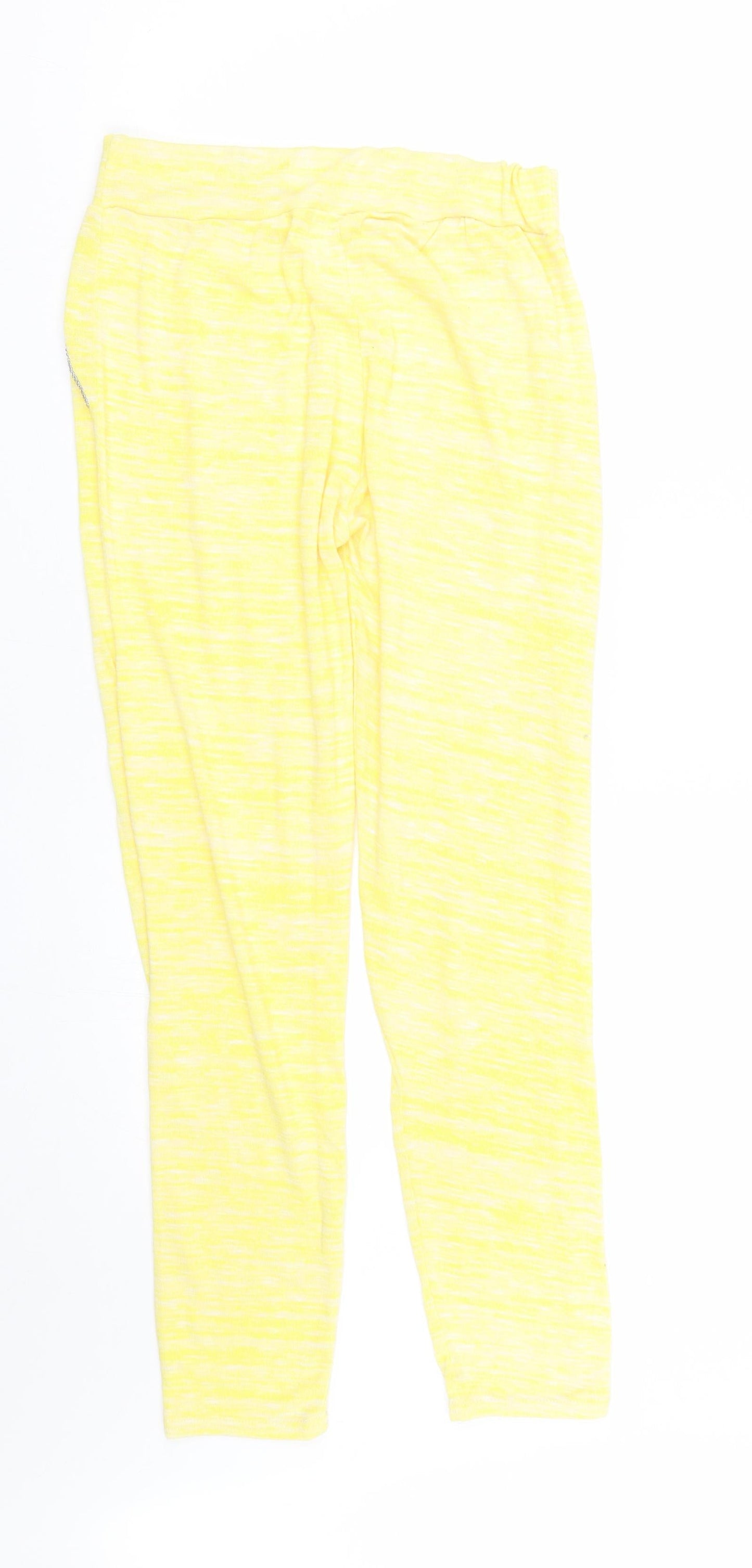 Preworn Womens Yellow Striped  Cami Lounge Pants Size 10