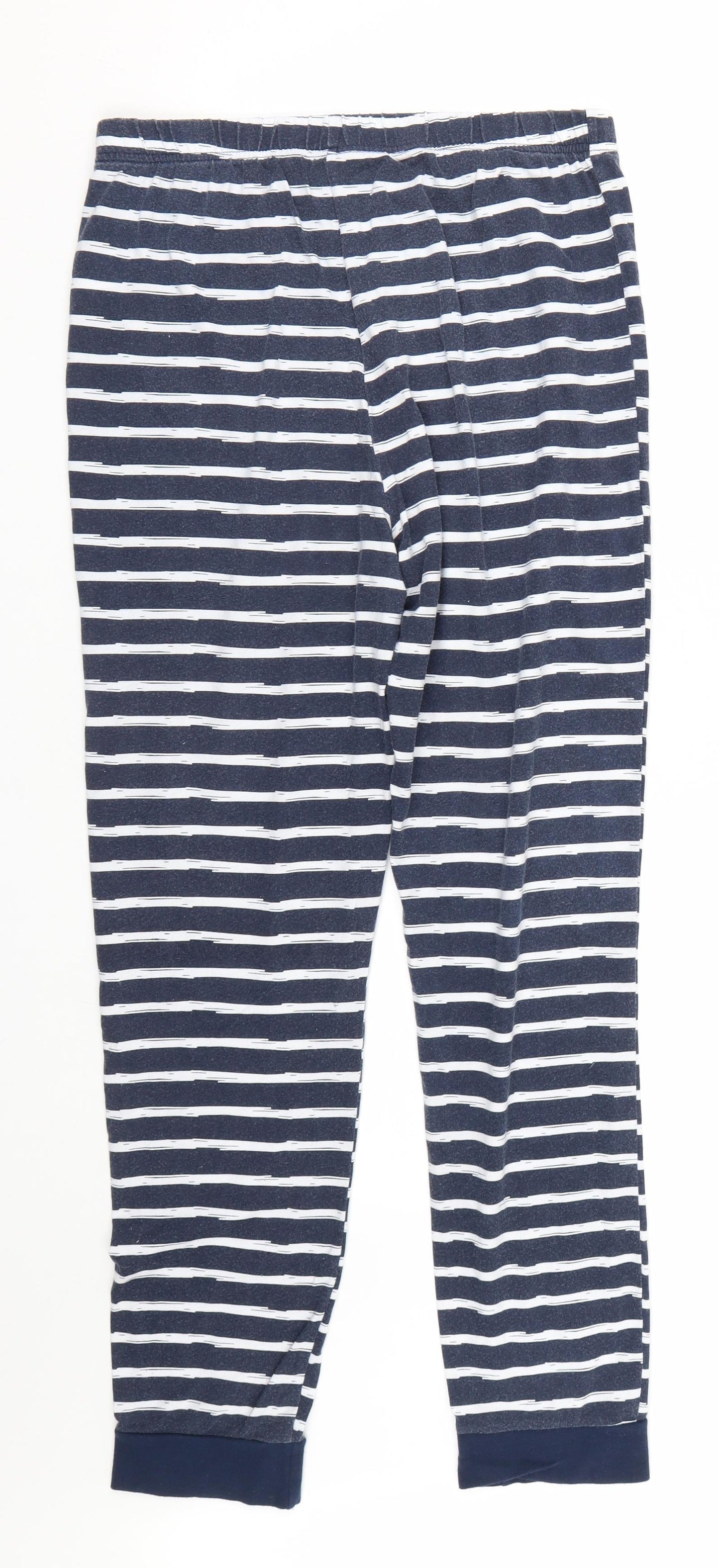 Matalan Womens Blue Striped  Cami Pyjama Pants Size S