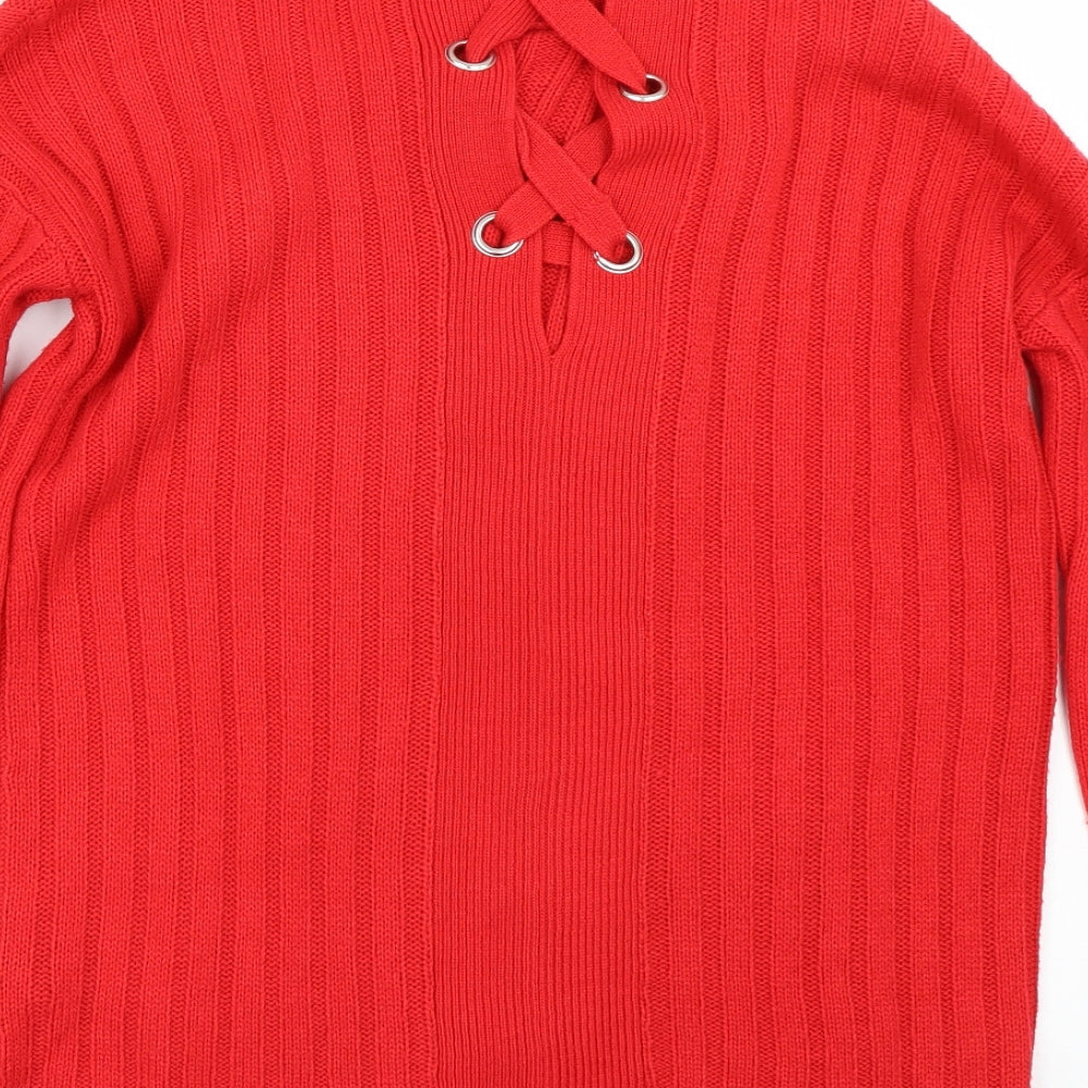 ASOS Womens Red   Pullover Jumper Size 8
