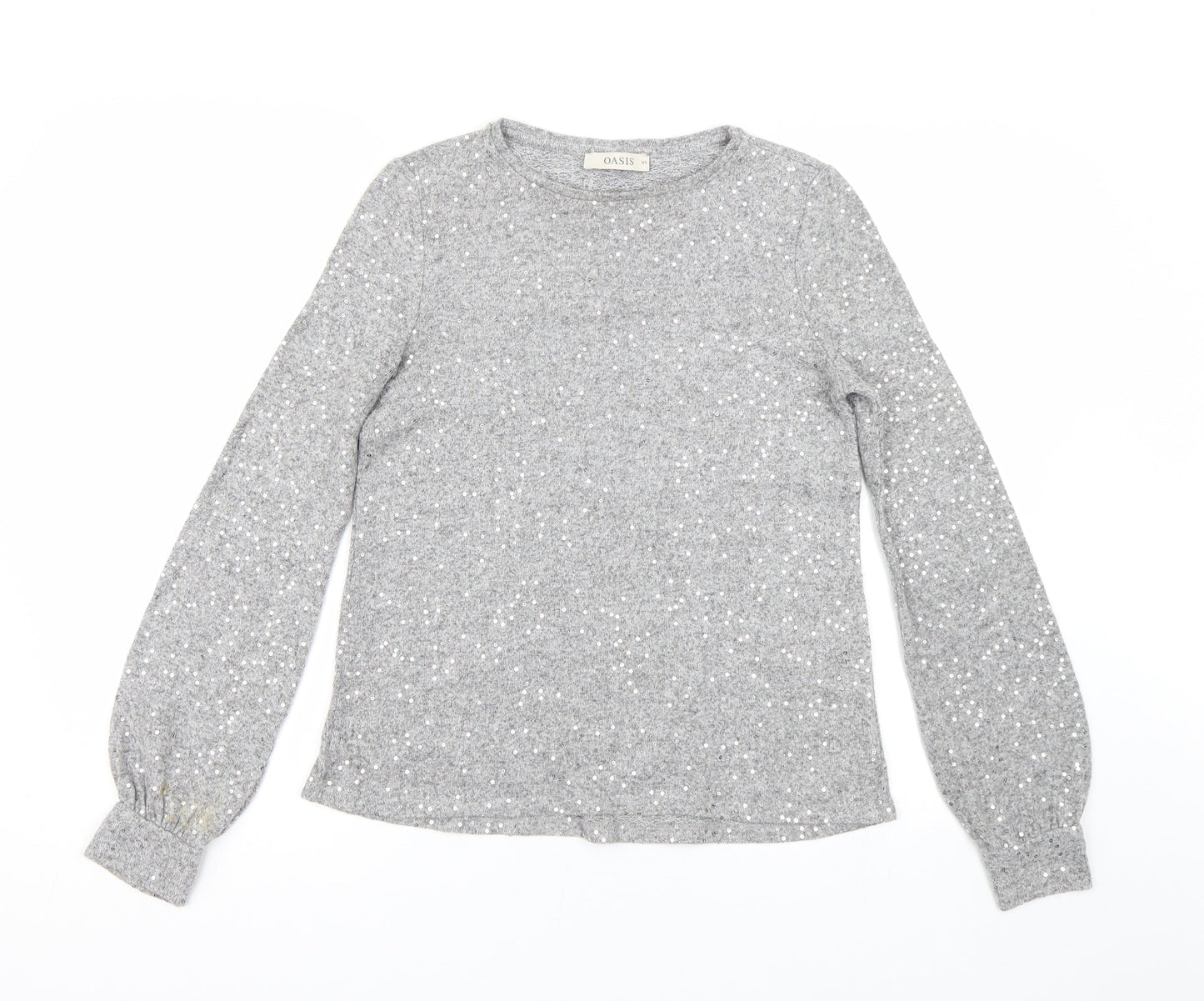 Oasis Womens Grey   Pullover Jumper Size XS