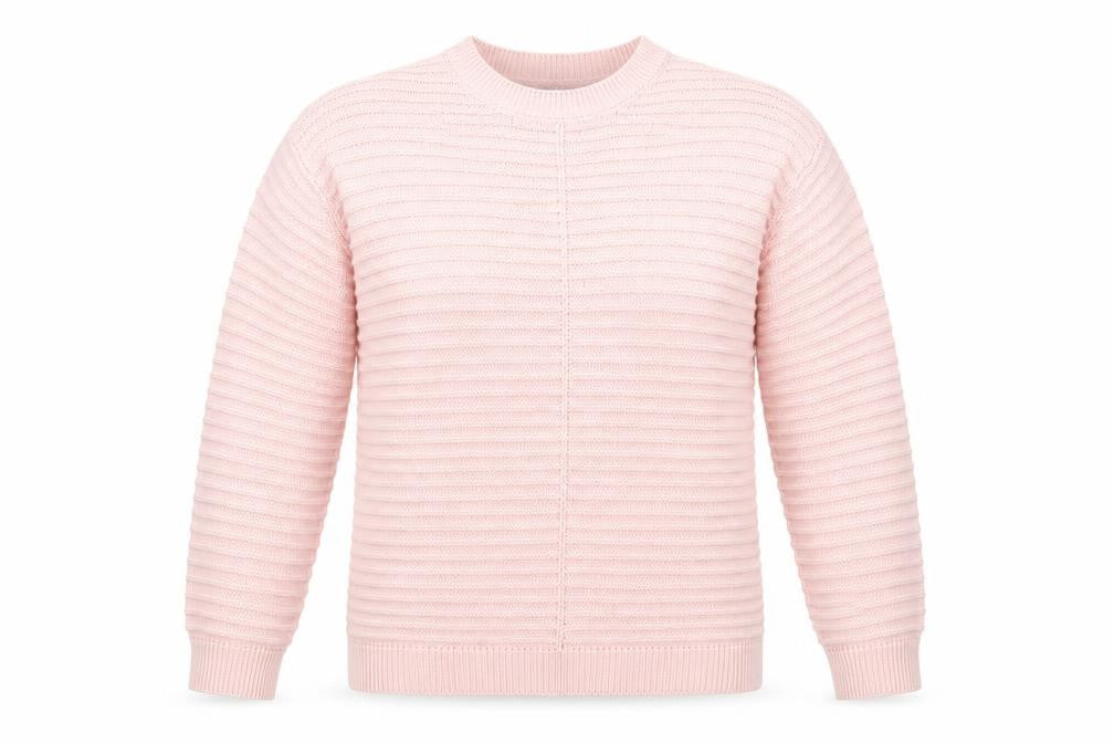 Front view of Papaya women’s pink jumper, size S