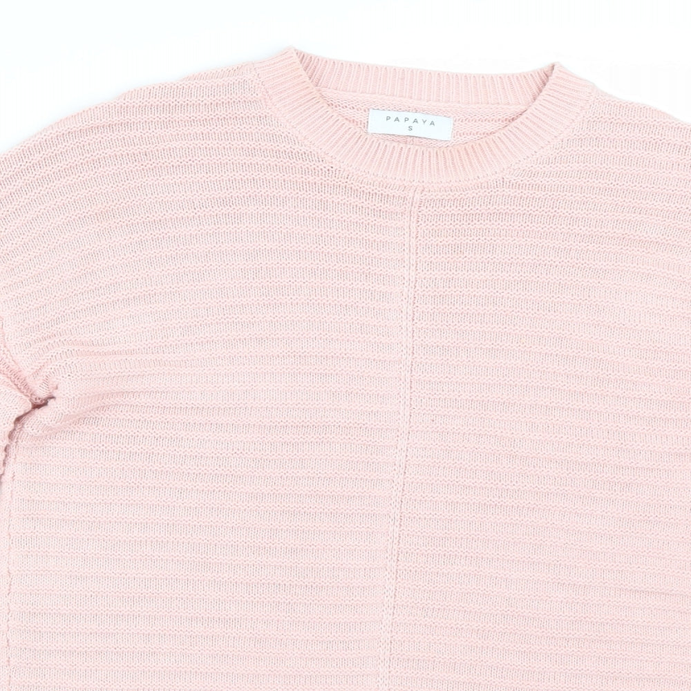 Papaya Womens Pink   Pullover Jumper Size S