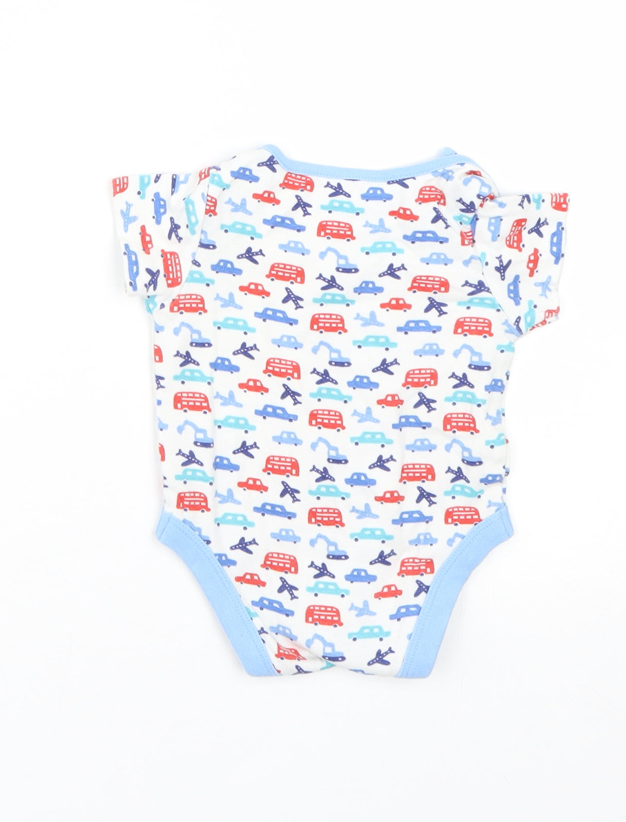 Mini Club Baby White   Babygrow One-Piece Size 3-6 Months  - Cars
