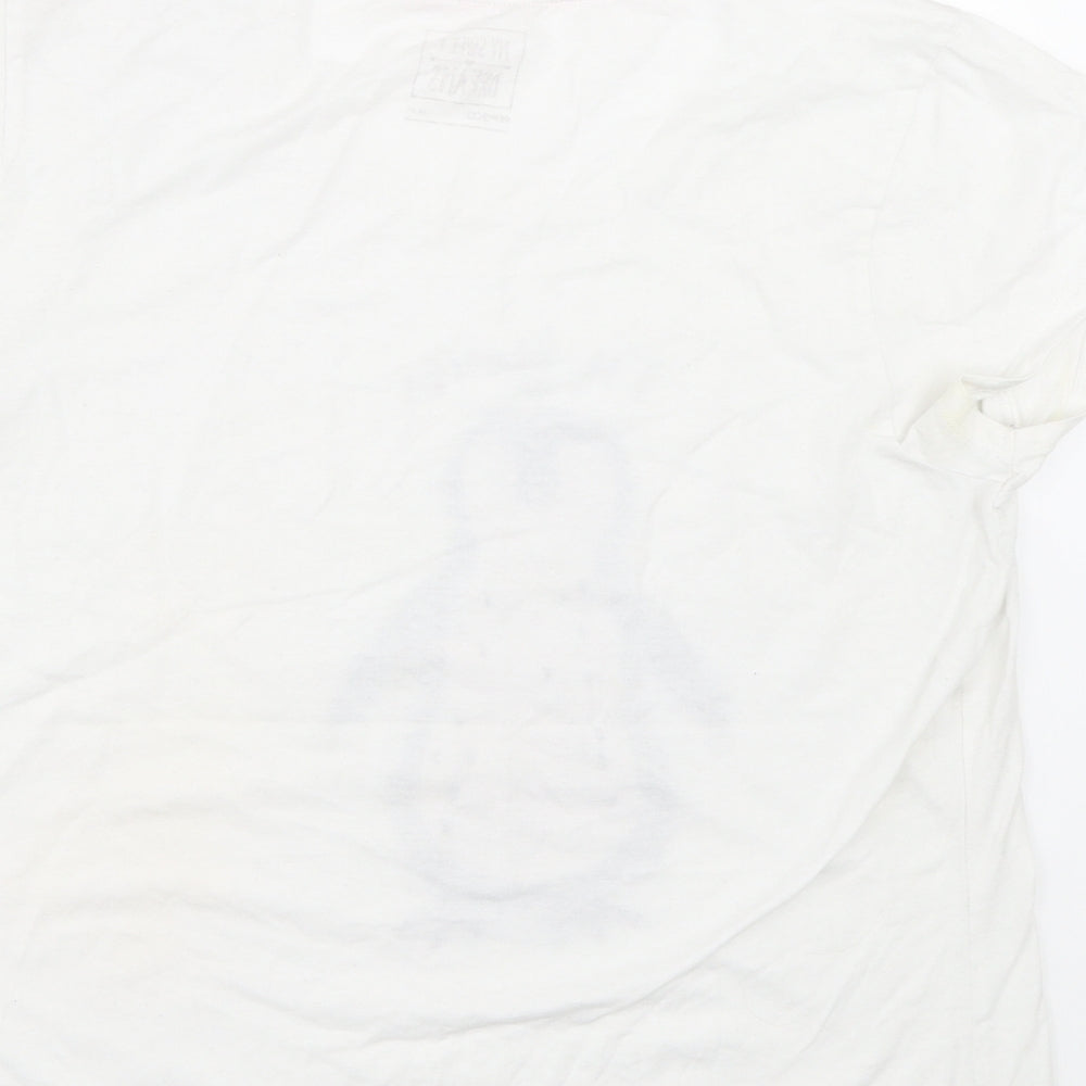 Pep&co Womens White   Top Pyjama Top Size 12  - Penguin