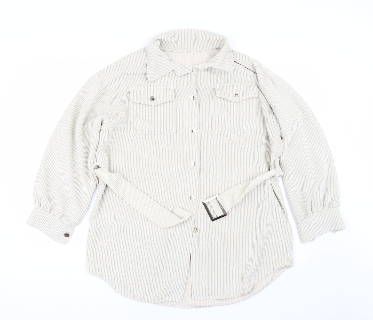 Preworn Womens Beige   Full Zip Jumper Size L