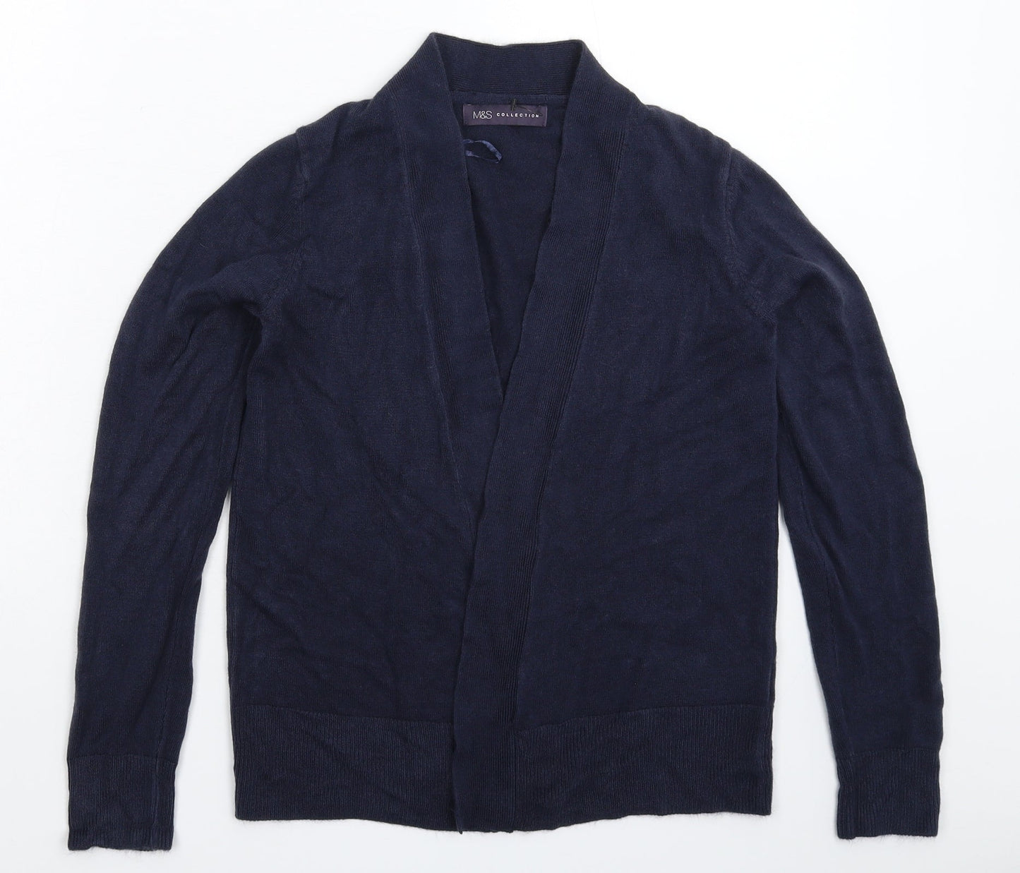 Marks and Spencer Womens Blue  Knit Cardigan Jumper Size S