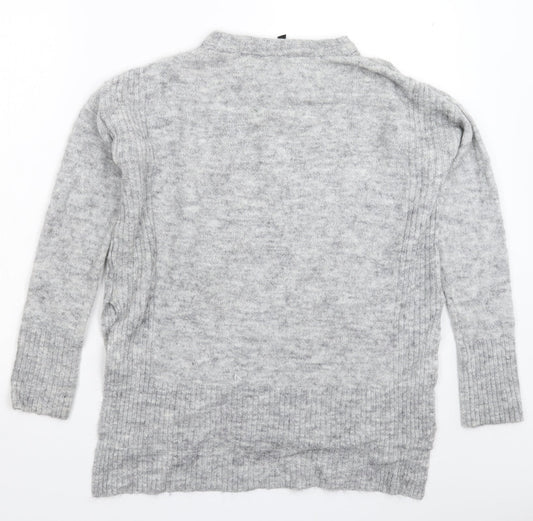 Divided Mens Grey  Knit Pullover Jumper Size S  - Oversized