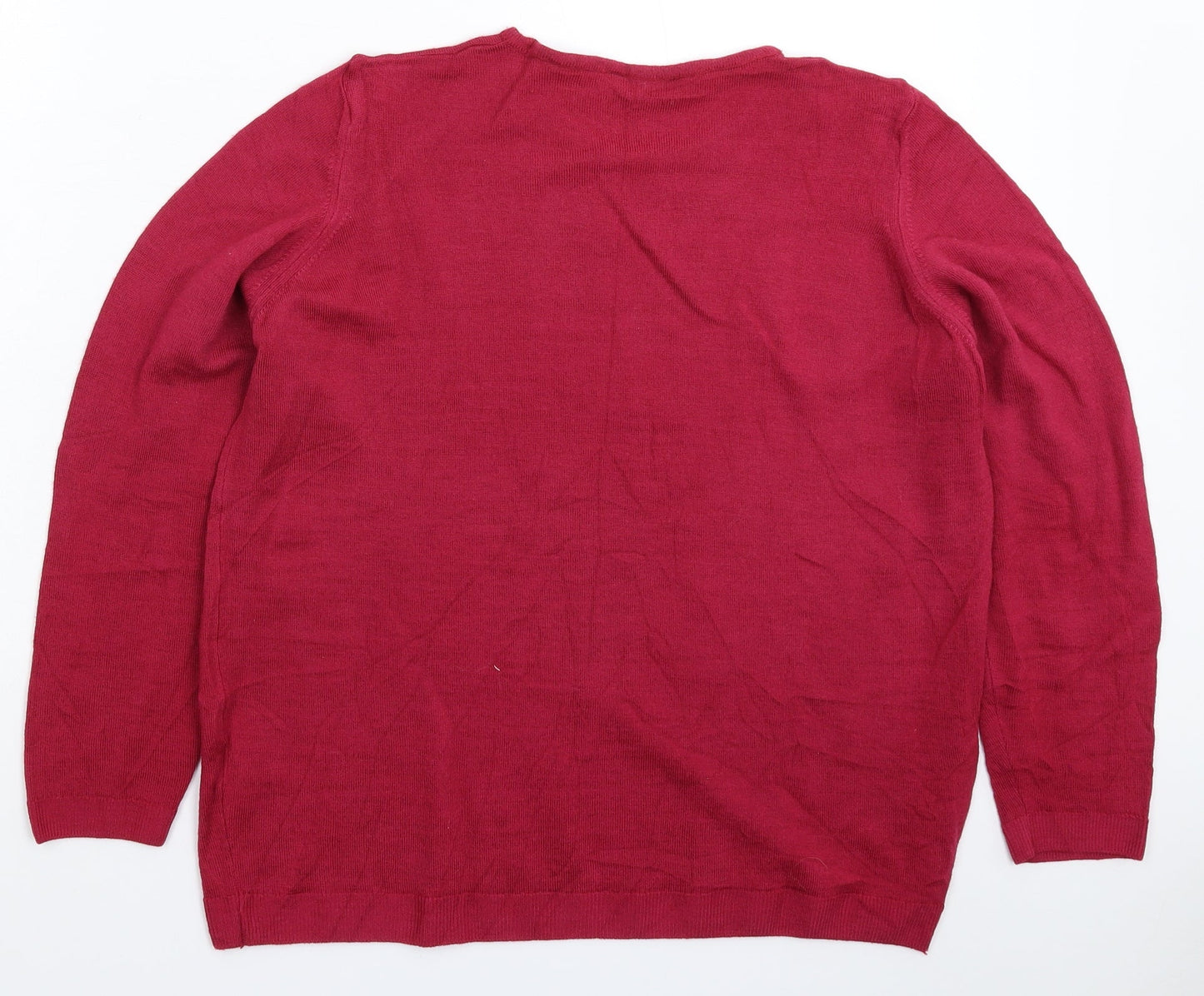 Marks and Spencer Womens Pink  Knit Pullover Jumper Size 16