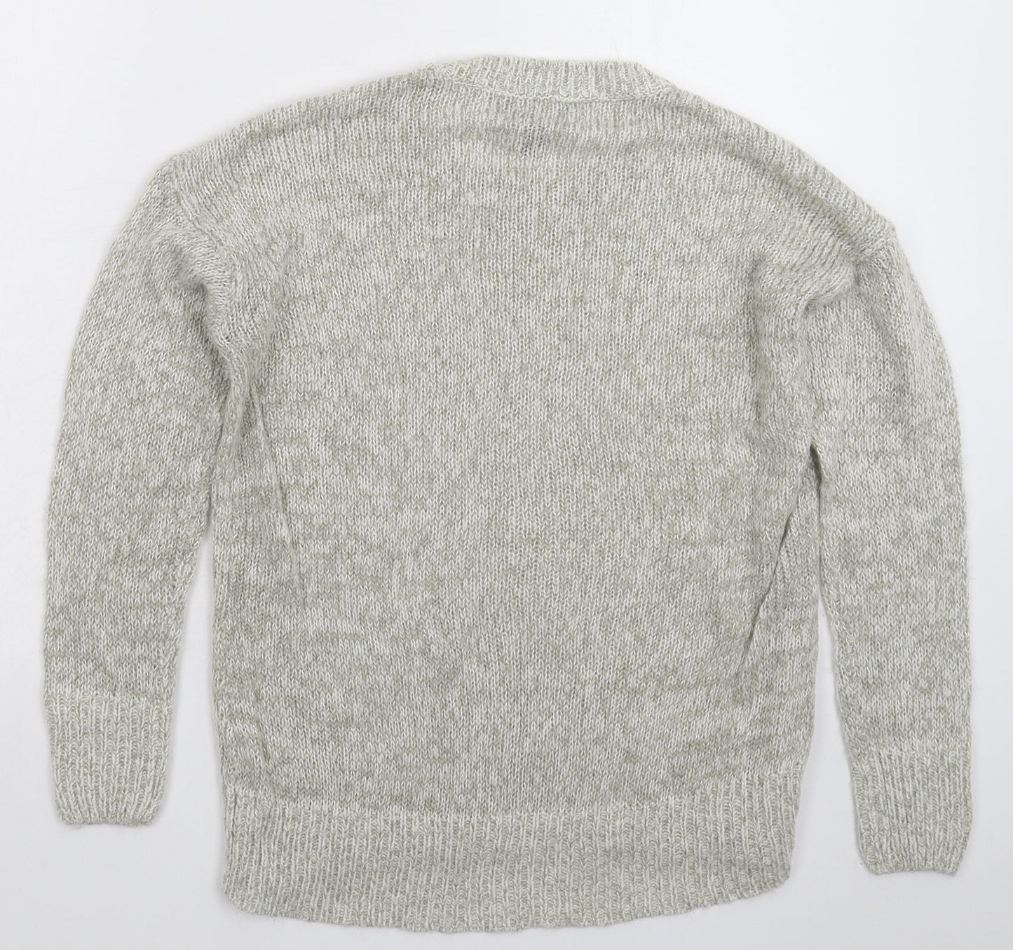 New Look Womens Grey  Knit Pullover Jumper Size S