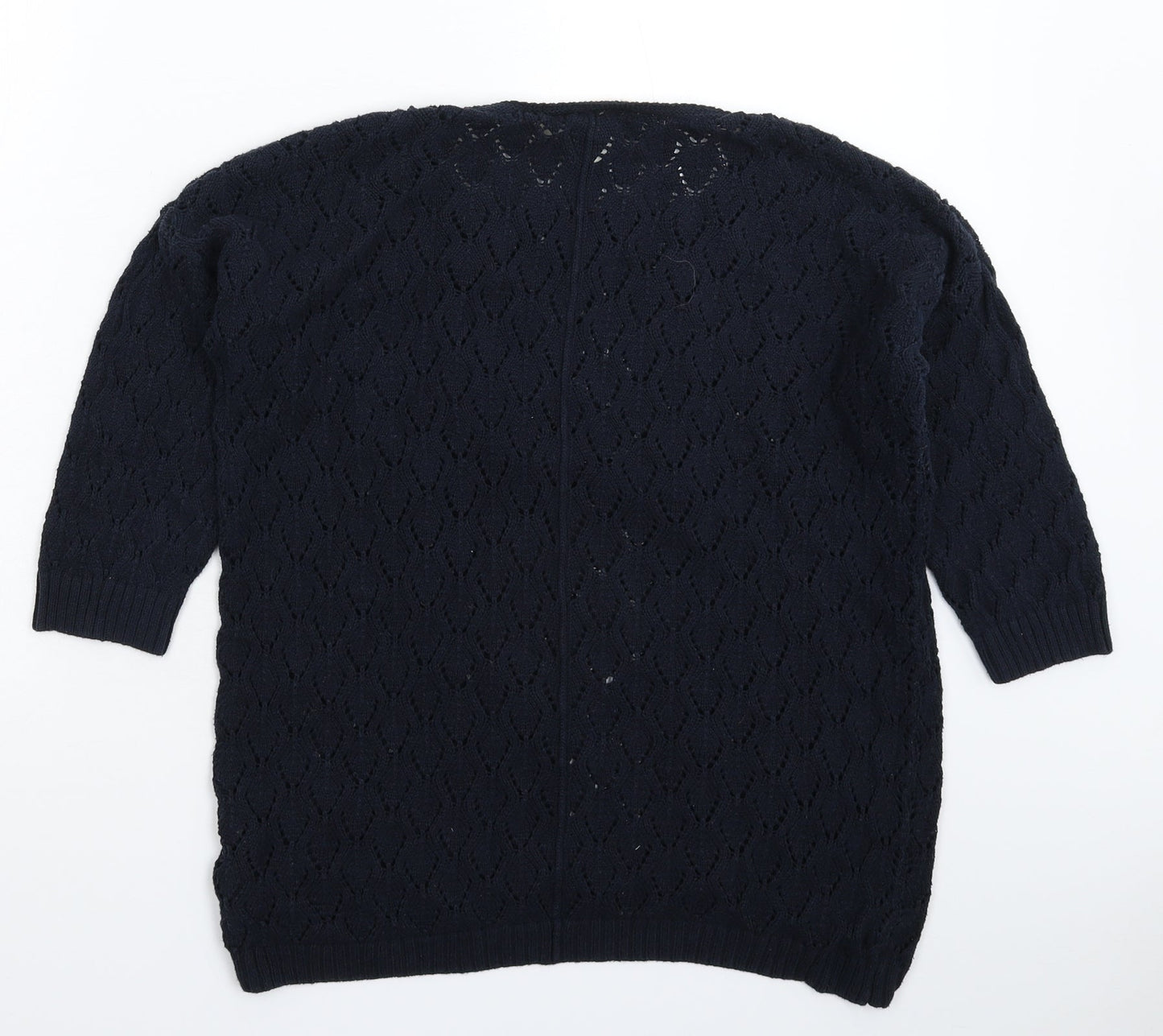 H&M Womens Blue  Knit Pullover Jumper Size M