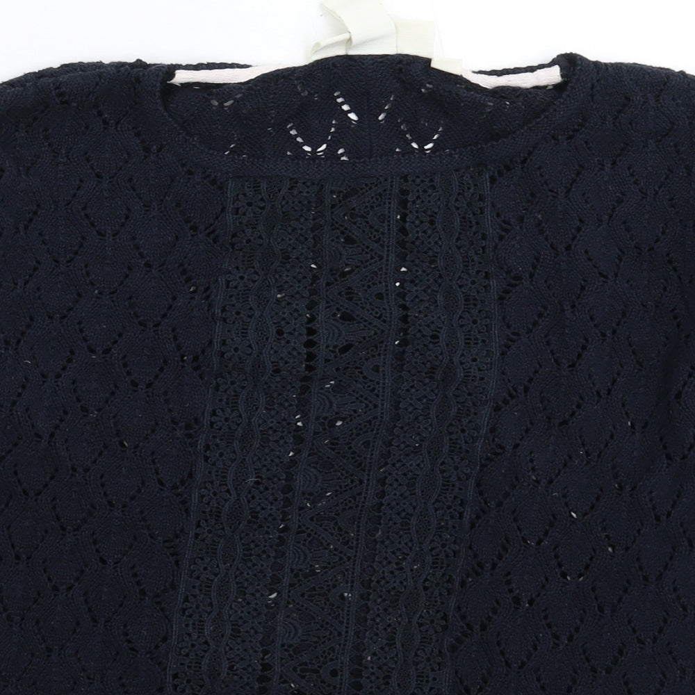 H&M Womens Blue  Knit Pullover Jumper Size M