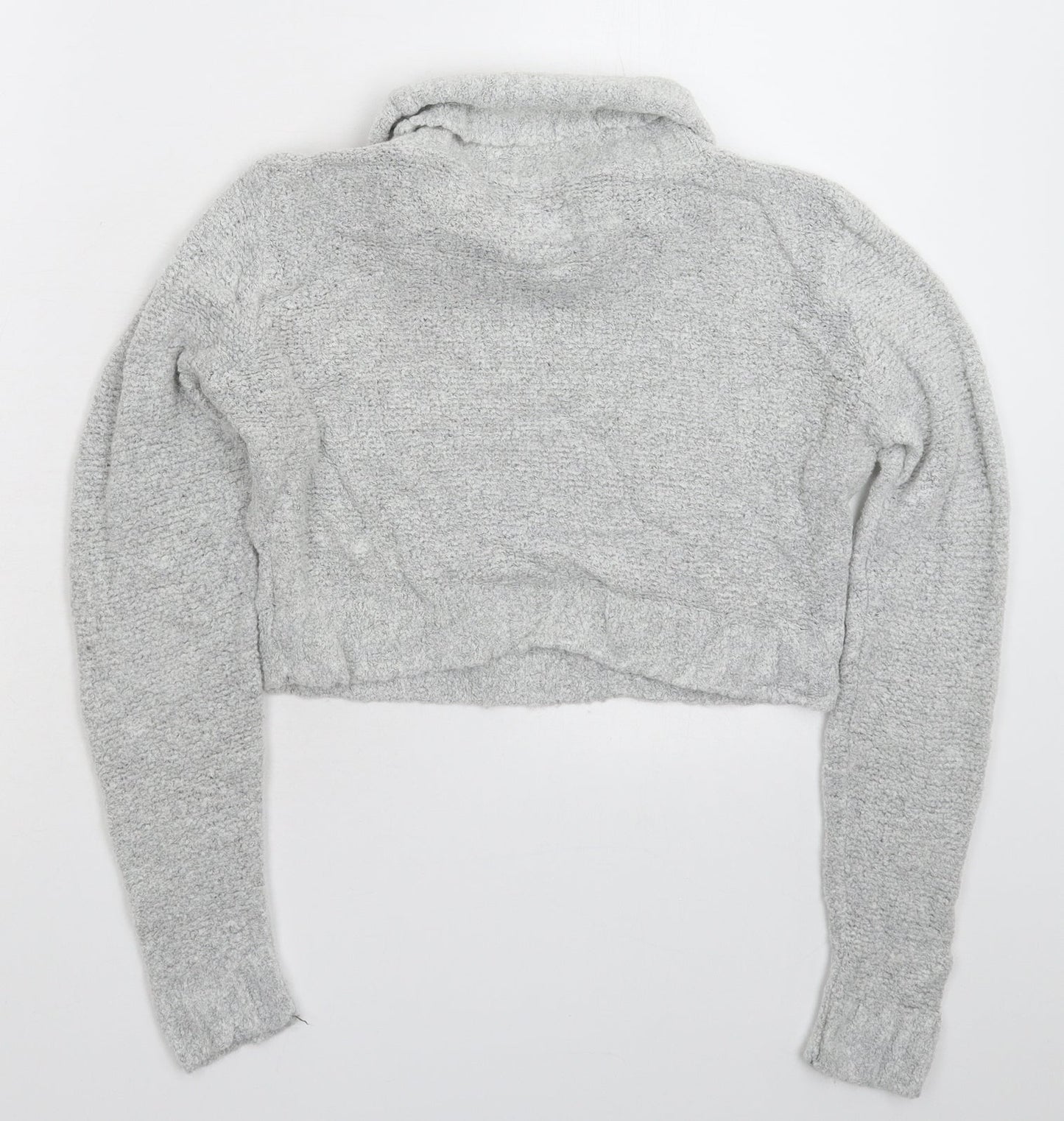 Boohoo Womens Grey  Knit Pullover Jumper Size S