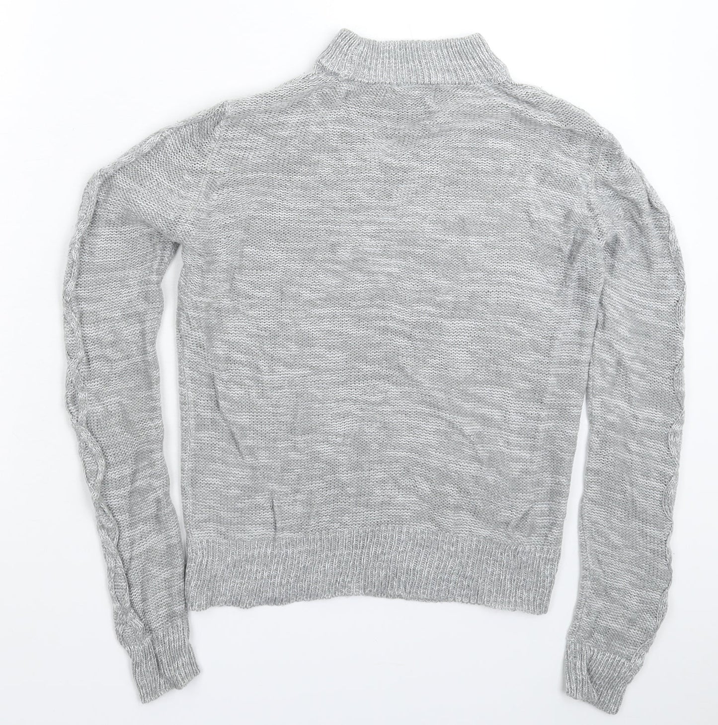 Papaya Womens Grey  Knit Pullover Jumper Size S