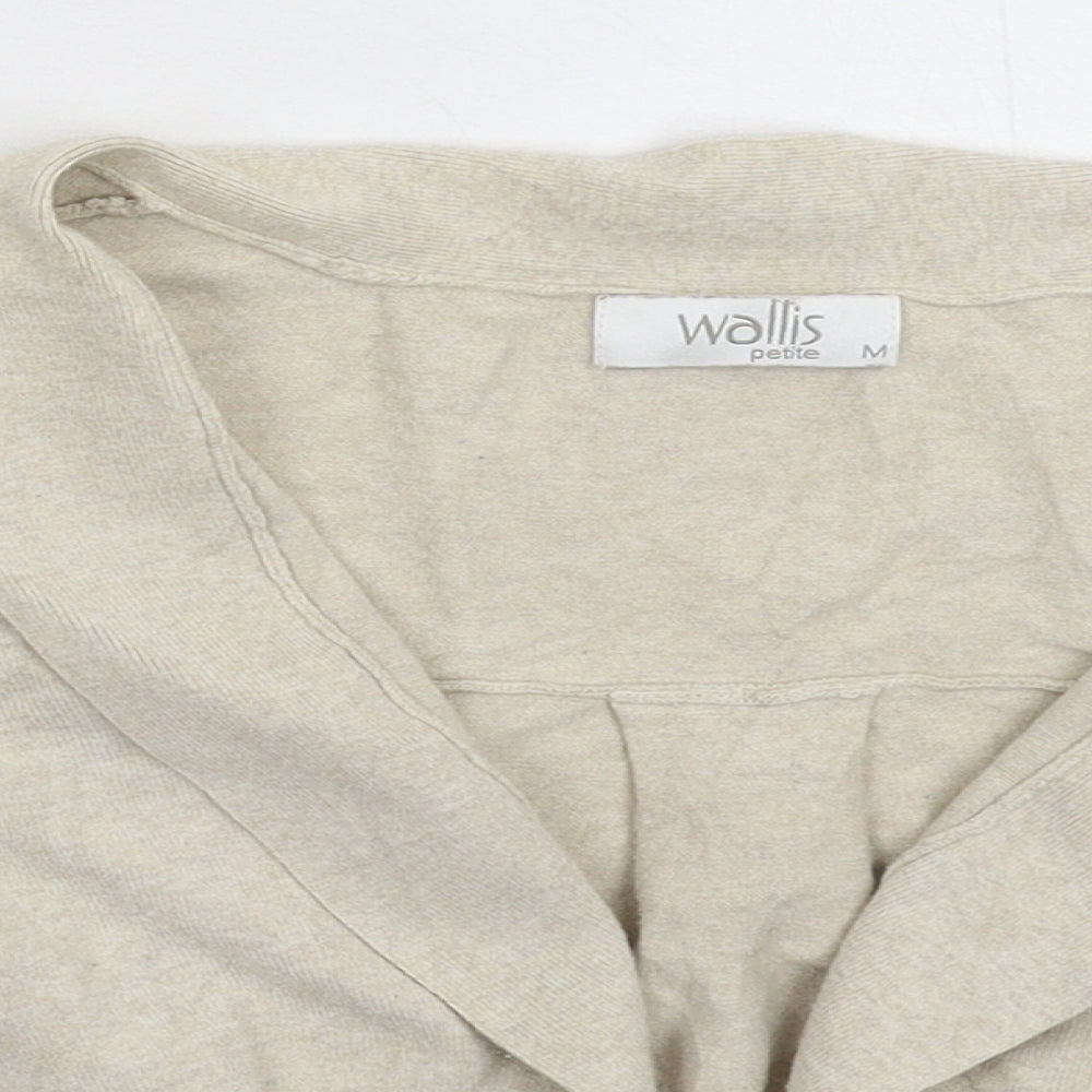 Wallis Womens Grey  Knit Cardigan Jumper Size M