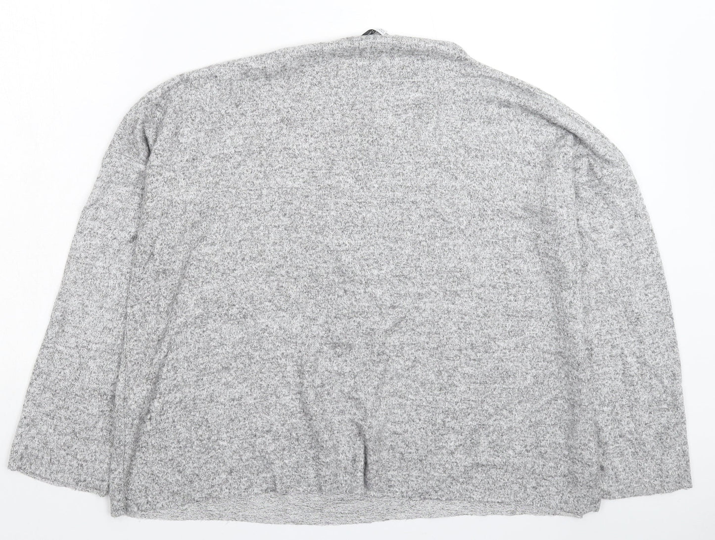 Zara Womens Grey  Knit Pullover Jumper Size M