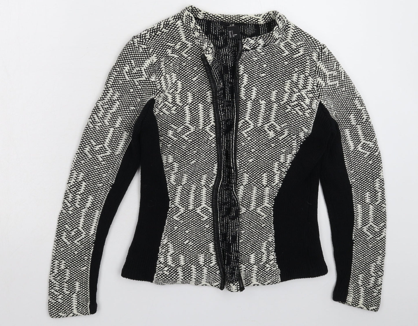 H&M Womens Multicoloured Geometric  Jacket Blazer Size S