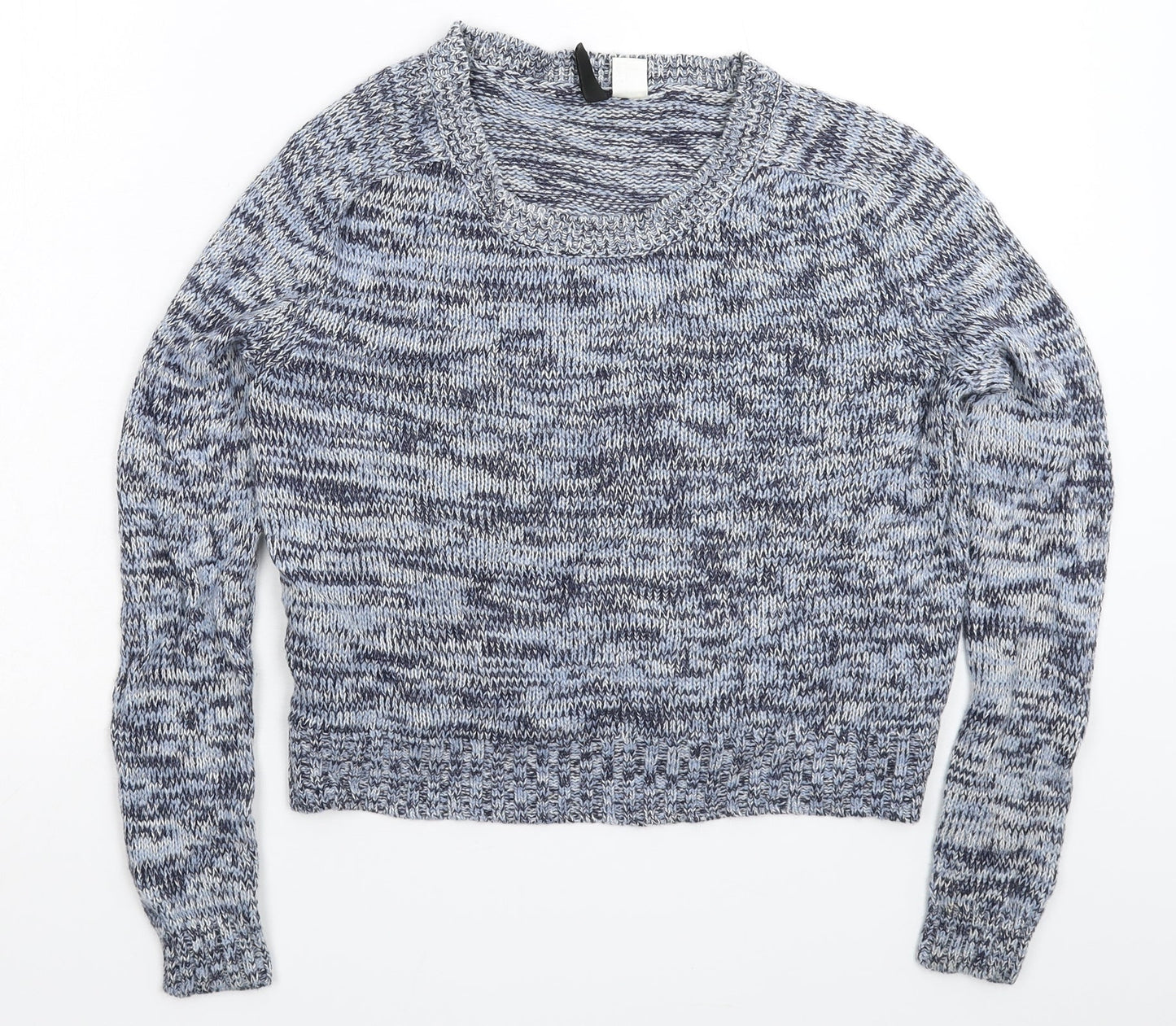 Divided Womens Blue  Knit Pullover Jumper Size S