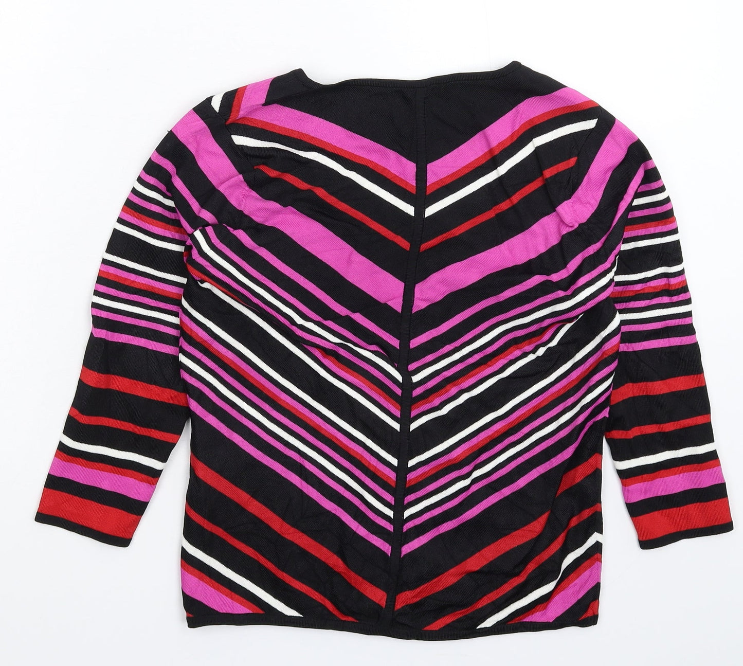 Planet Womens Multicoloured Striped Knit Pullover Jumper Size S