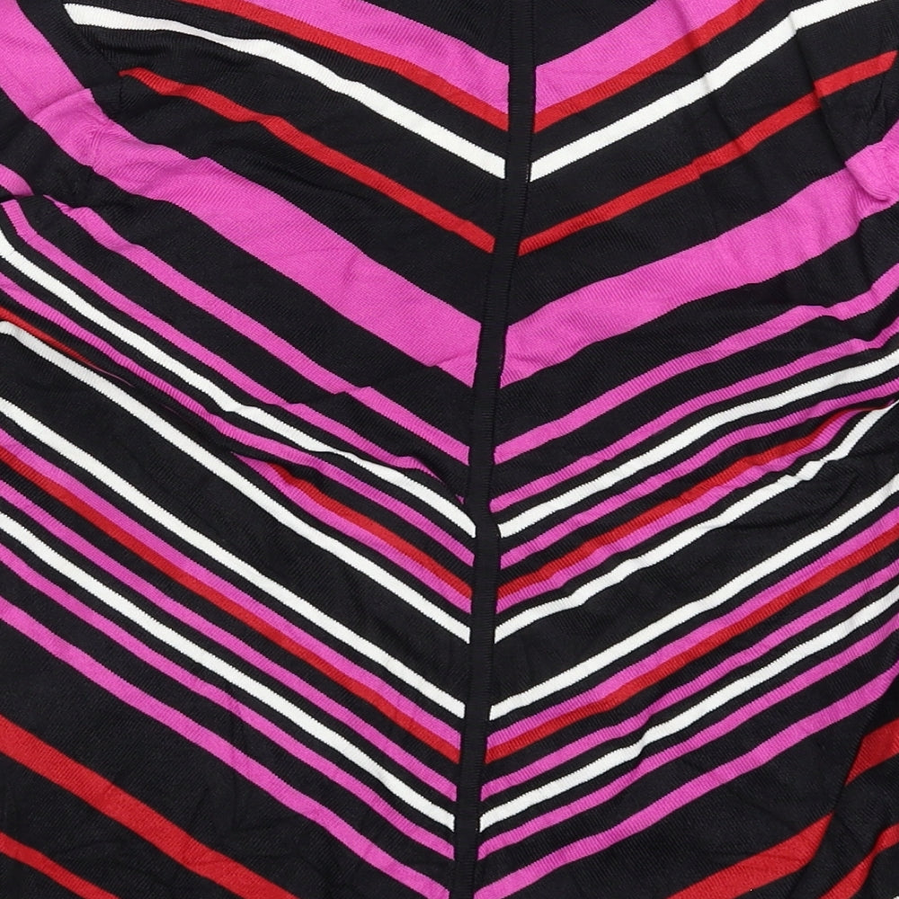 Planet Womens Multicoloured Striped Knit Pullover Jumper Size S