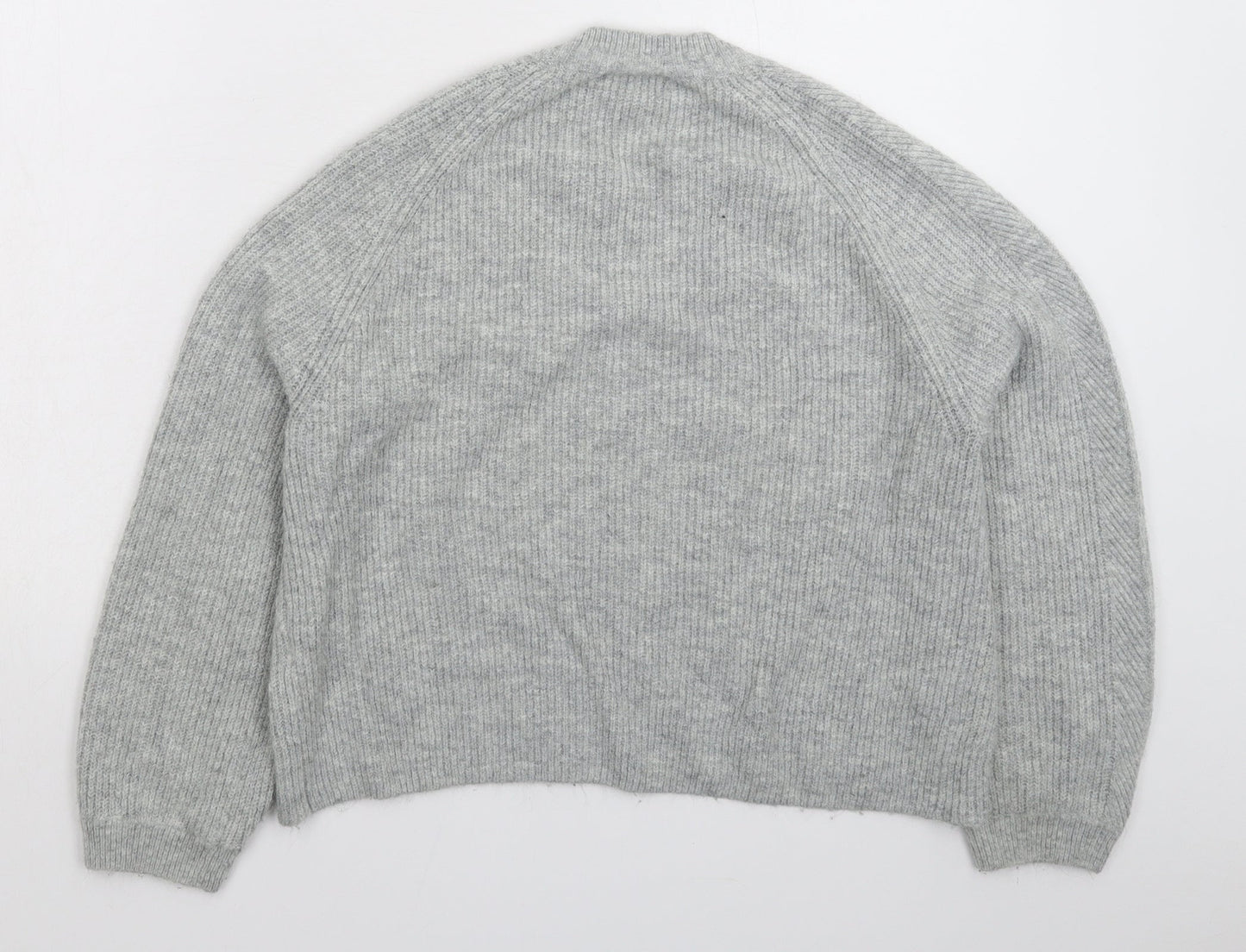Topshop Womens Grey  Knit Pullover Jumper Size 8