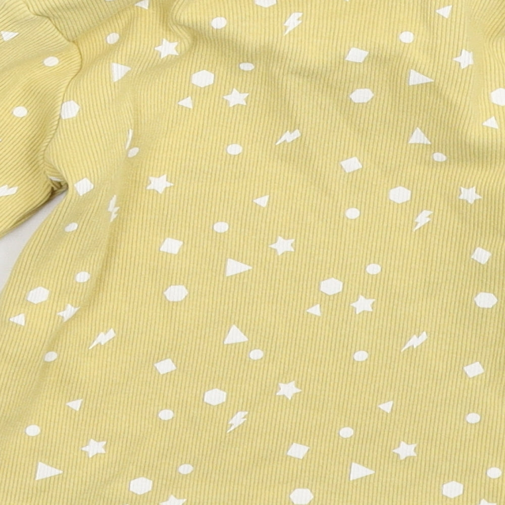 Primark Girls Beige Geometric  Pullover Sweatshirt Size 2-3 Years