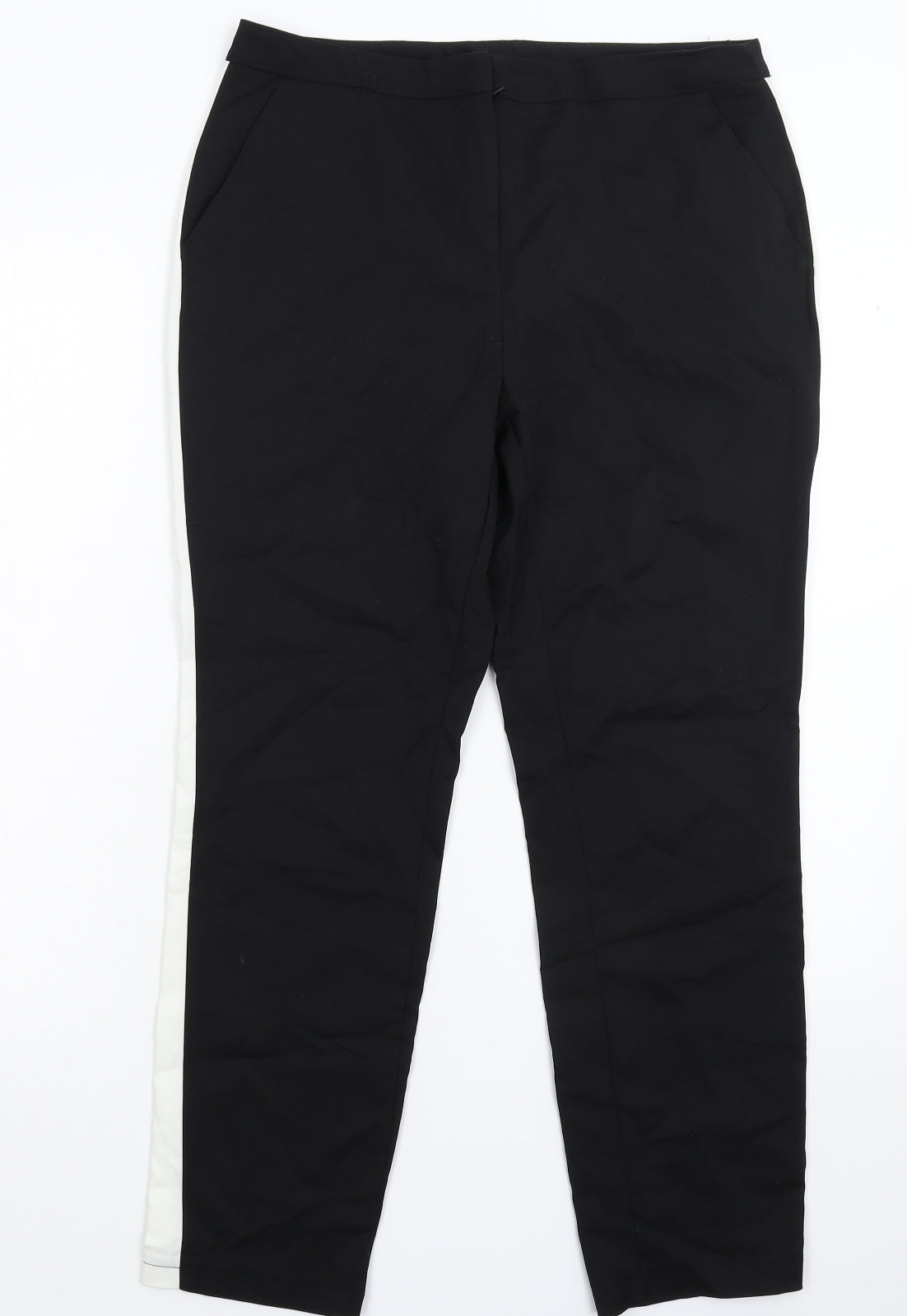 Preworn Womens Black   Trousers  Size 30 in L25 in