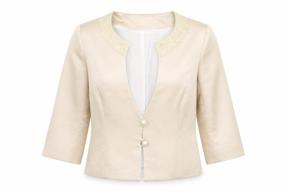 Moda Womens Beige   Jacket Blazer Size L