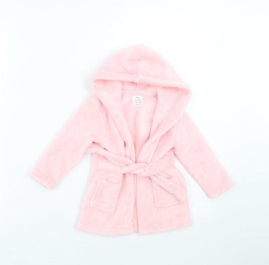 Early Days Girls Pink Solid   Robe Size 6-9 Months