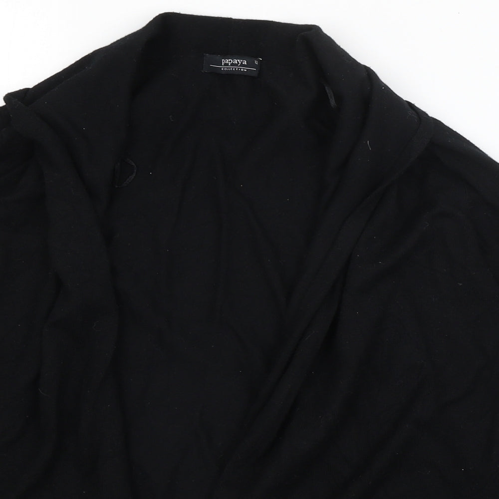 Papaya Womens Black   Cardigan Jumper Size 12