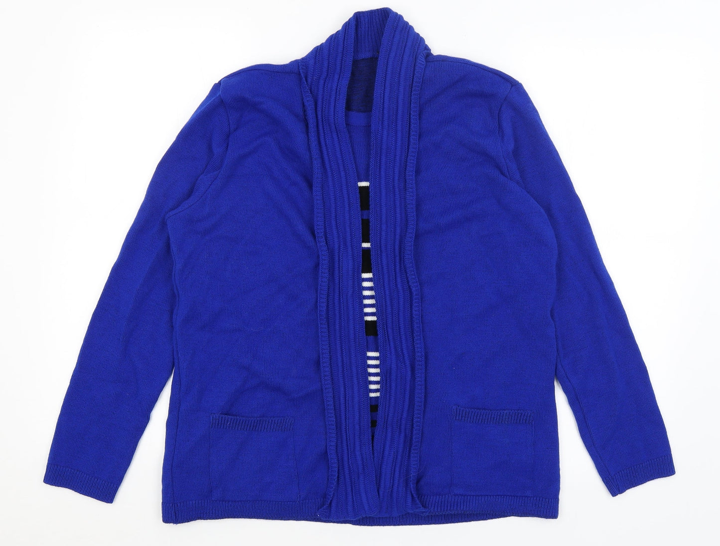 Preworn Womens Blue Striped  Pullover Jumper Size M