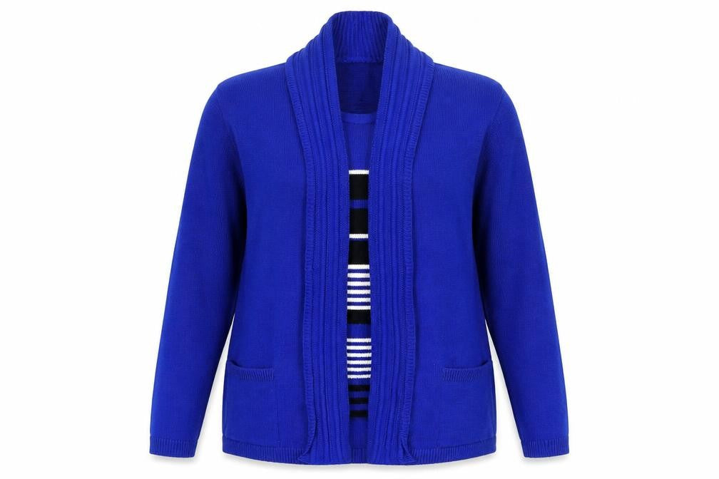 Preworn Womens Blue Striped  Pullover Jumper Size M