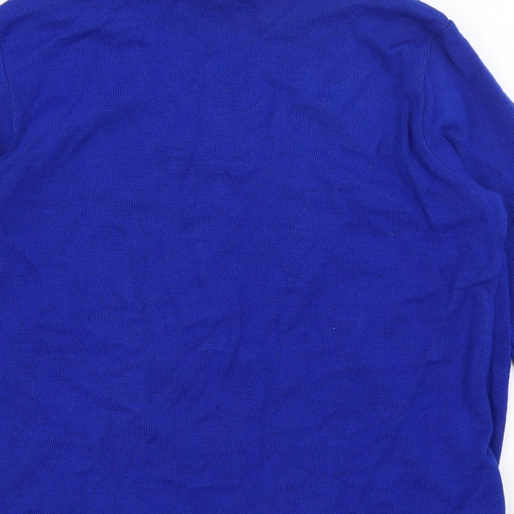 Preworn Womens Blue Striped  Pullover Jumper Size M