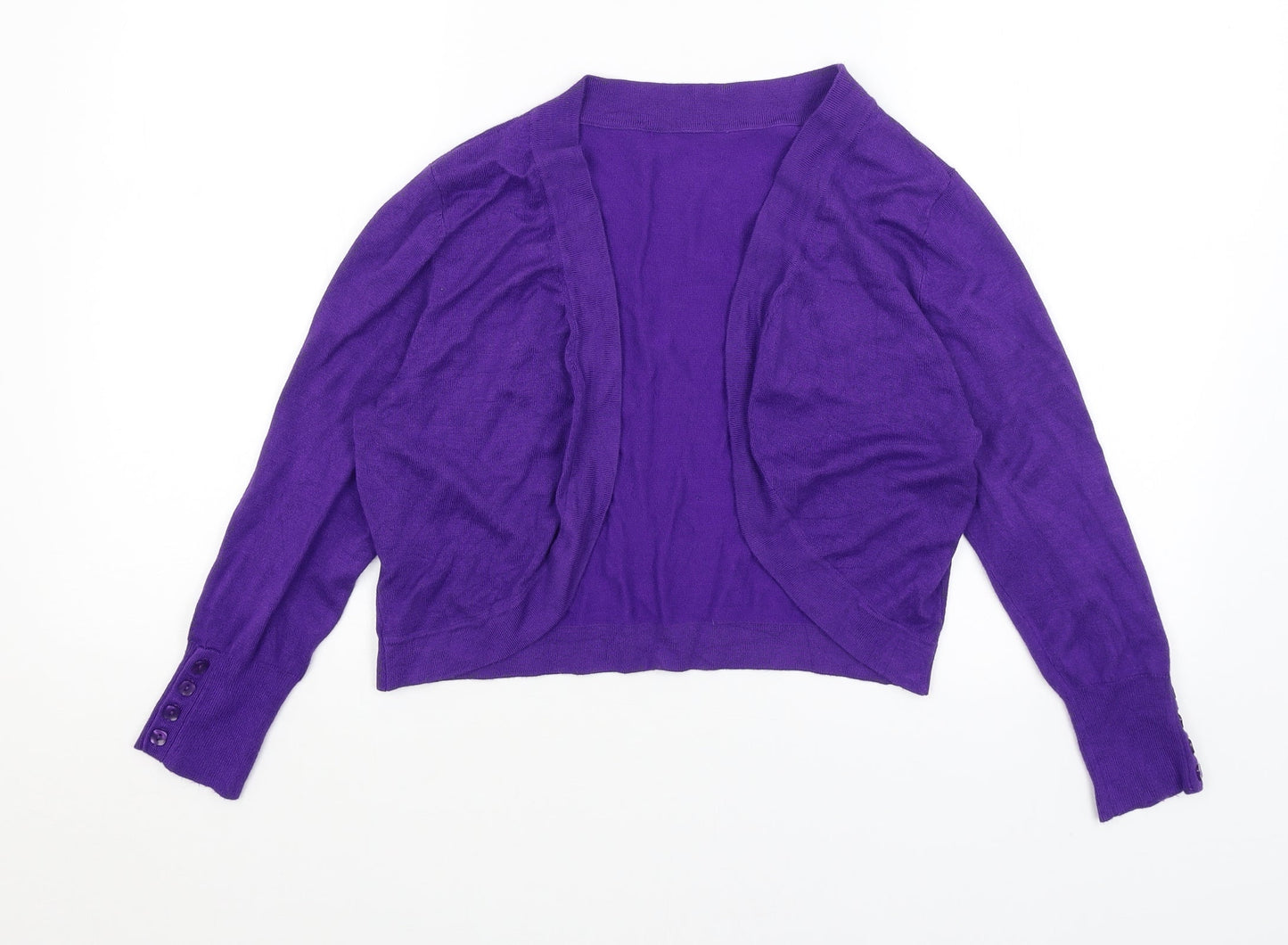 Preworn Womens Purple   Cardigan Jumper Size 12