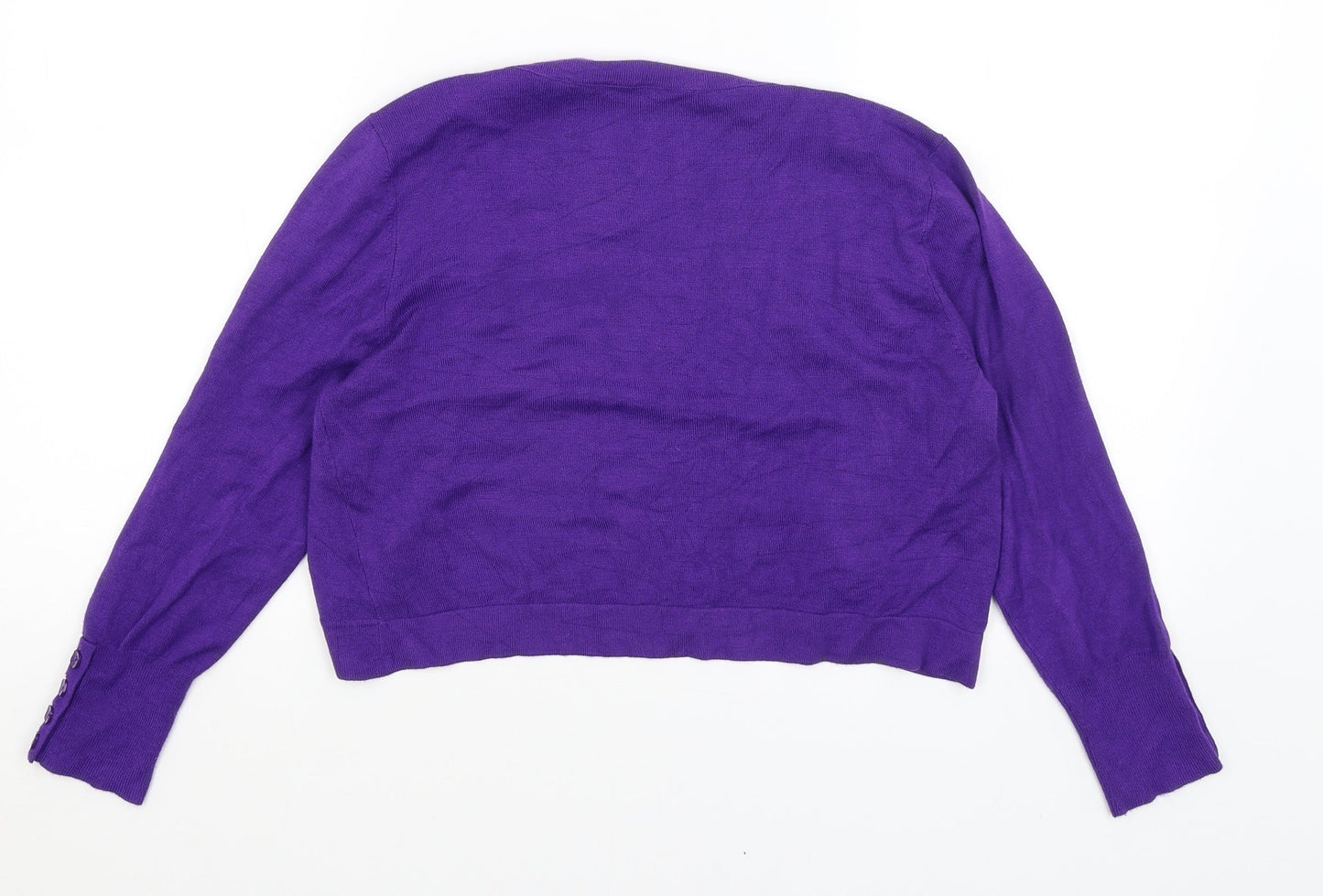 Preworn Womens Purple   Cardigan Jumper Size 12