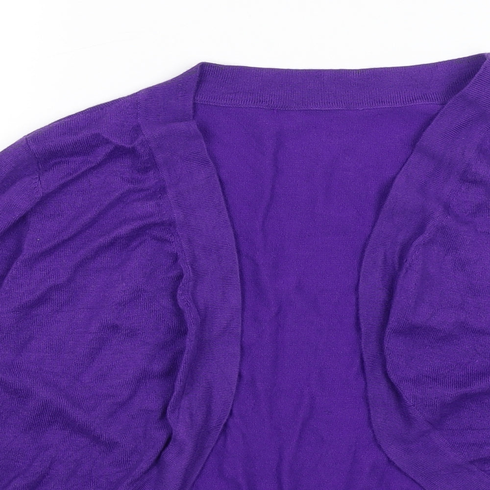 Preworn Womens Purple   Cardigan Jumper Size 12