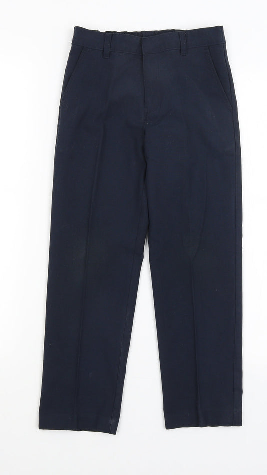 M&S Boys Blue   Dress Pants Trousers Size 8-9 Years