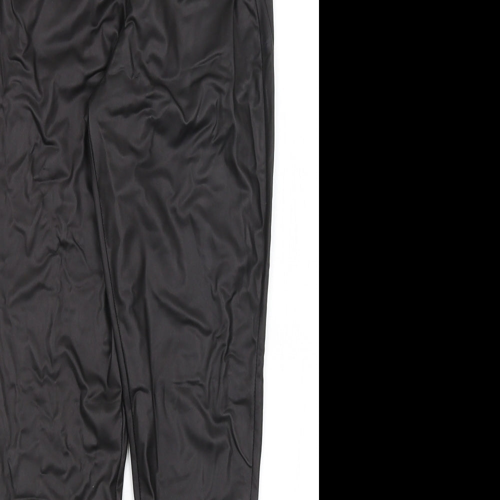 Boohoo Womens Black   Trousers  Size 10 L26 in