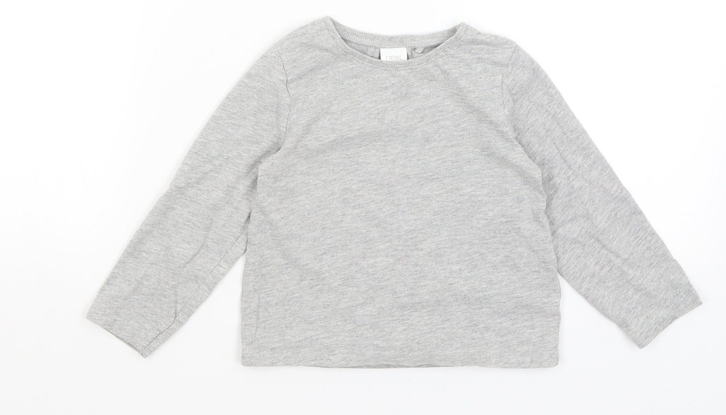 NEXT Girls Grey   Basic T-Shirt Size 2-3 Years