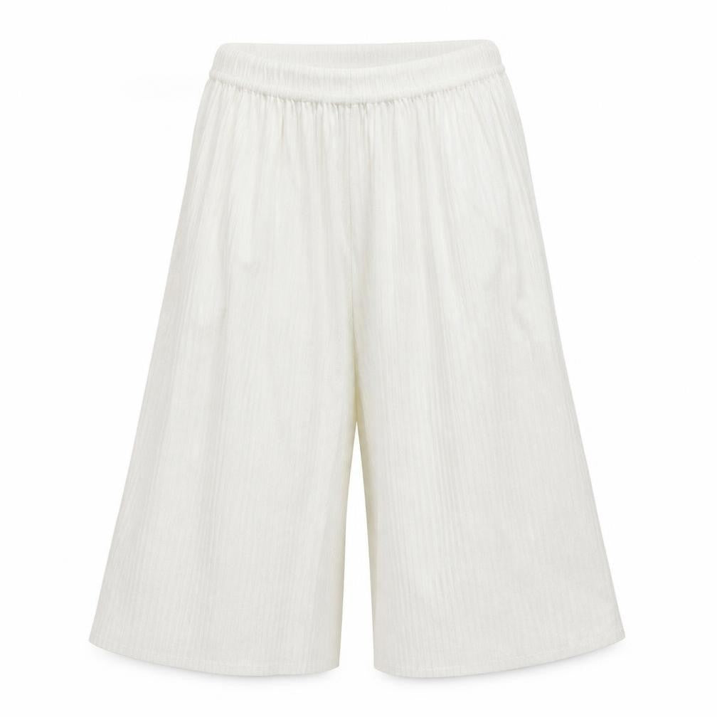 Preworn Womens Ivory   Culotte Shorts Size S