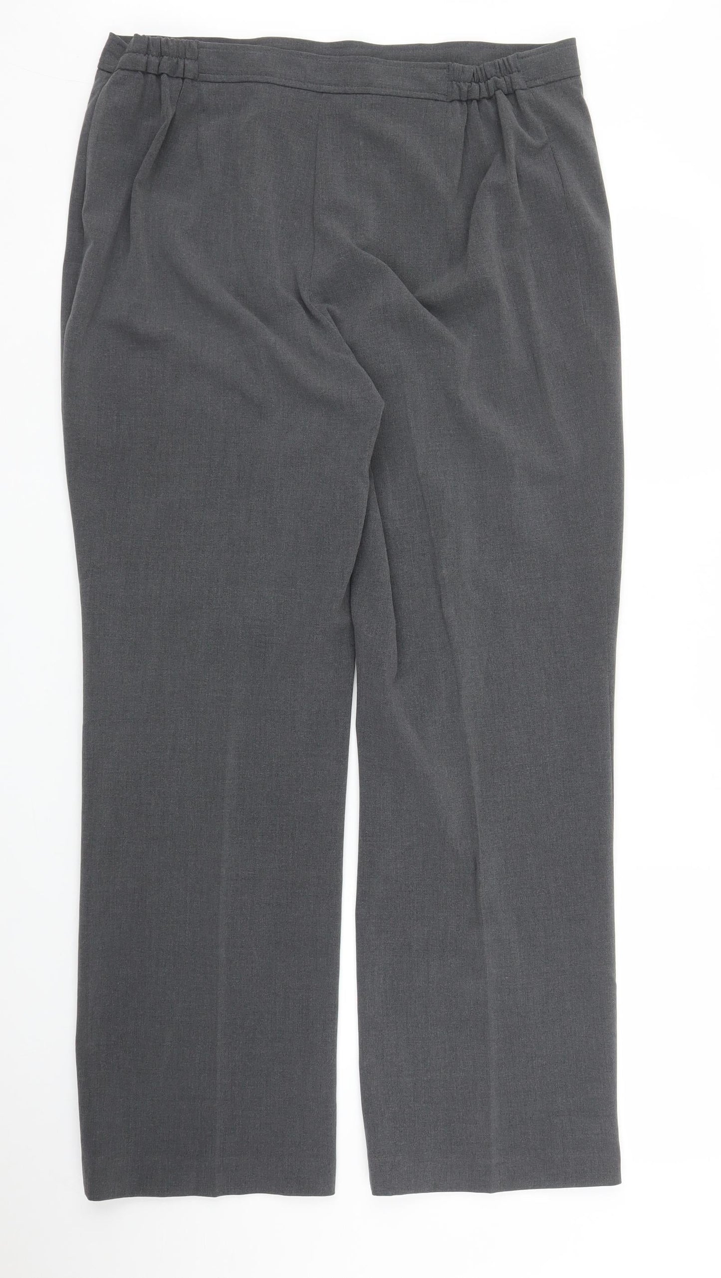 BM Womens Grey   Trousers  Size 16 L27 in