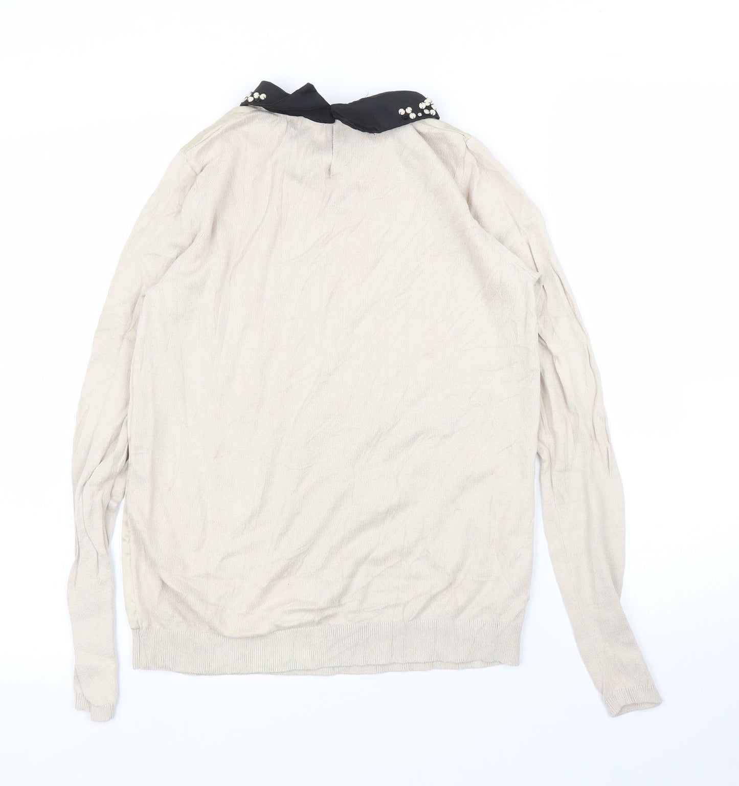Warehouse Womens Beige   Pullover Jumper Size 8