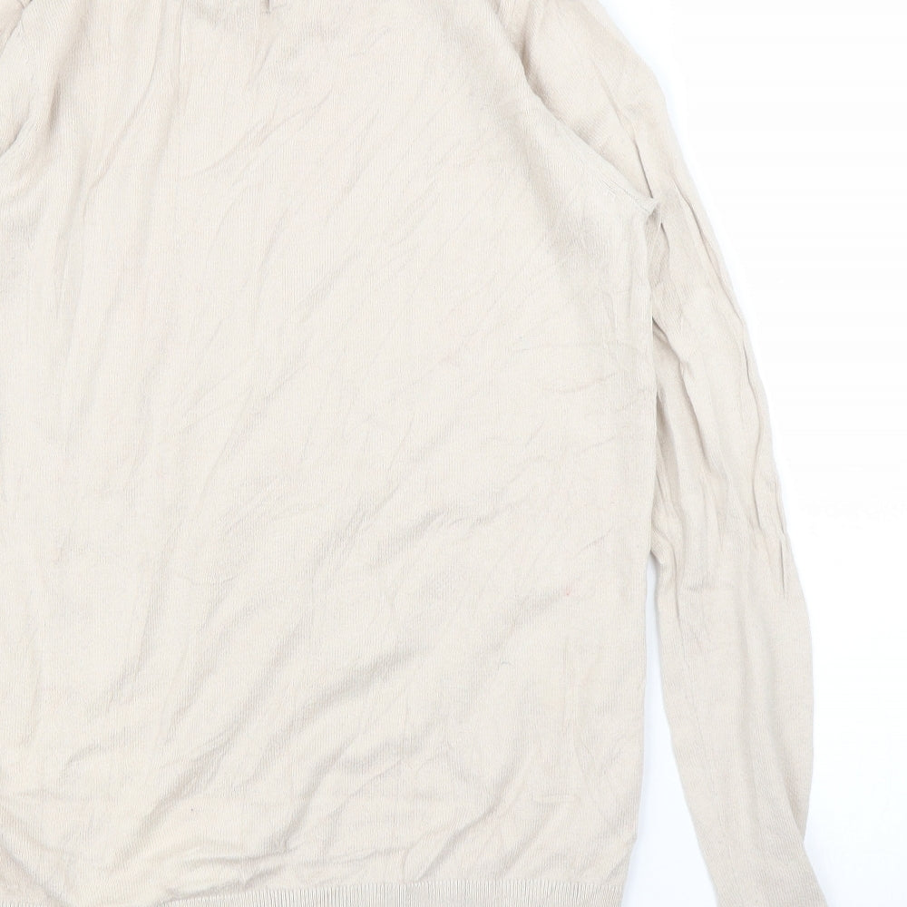 Warehouse Womens Beige   Pullover Jumper Size 8