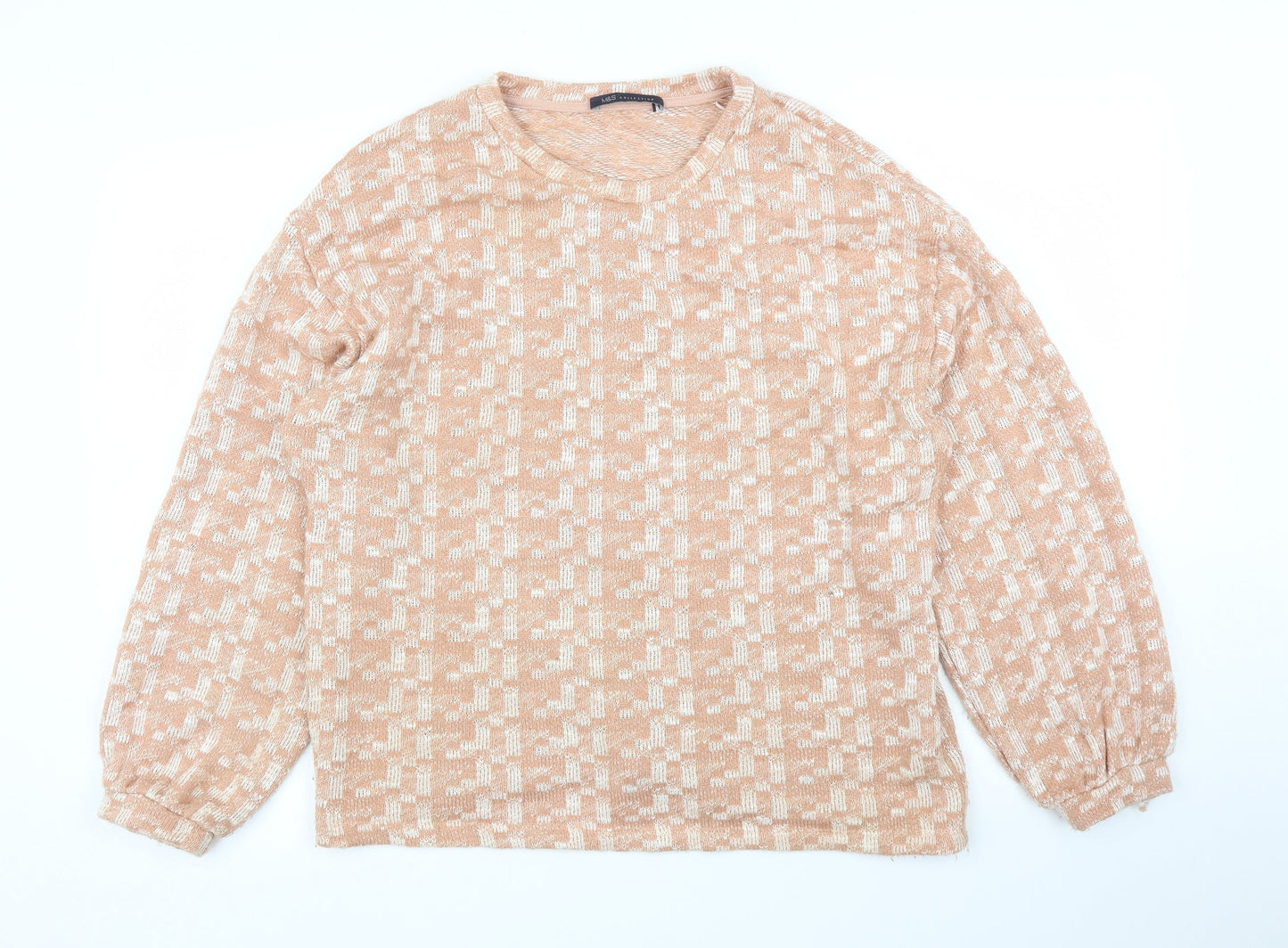M&S Womens Pink   Pullover Jumper Size 12