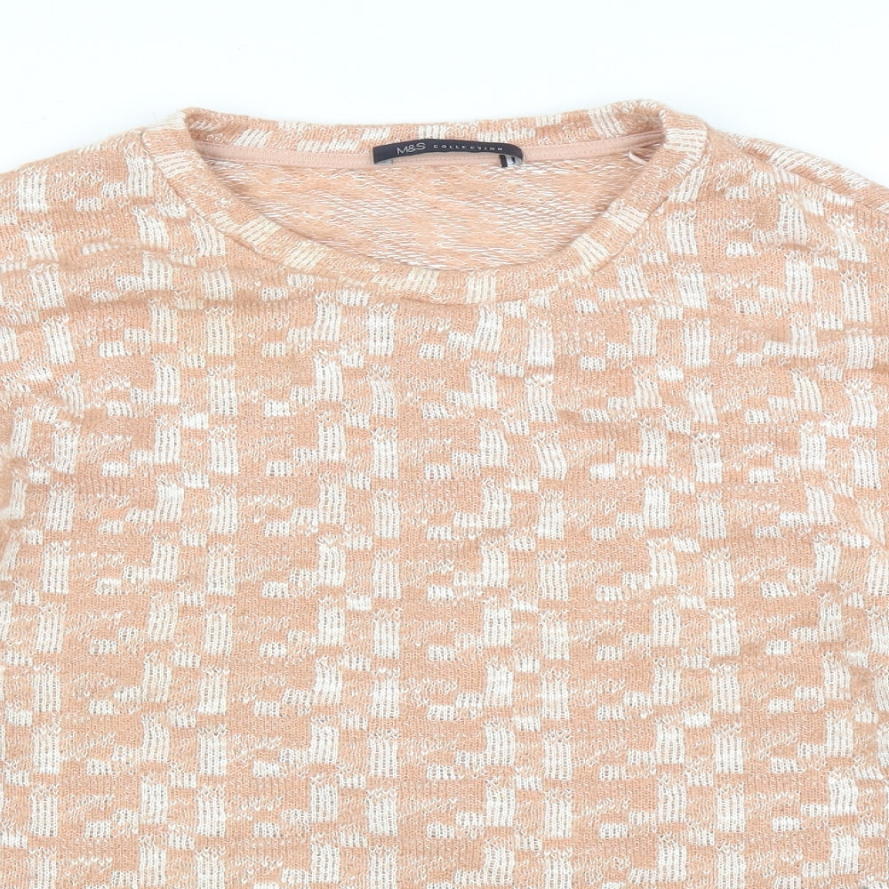 M&S Womens Pink   Pullover Jumper Size 12