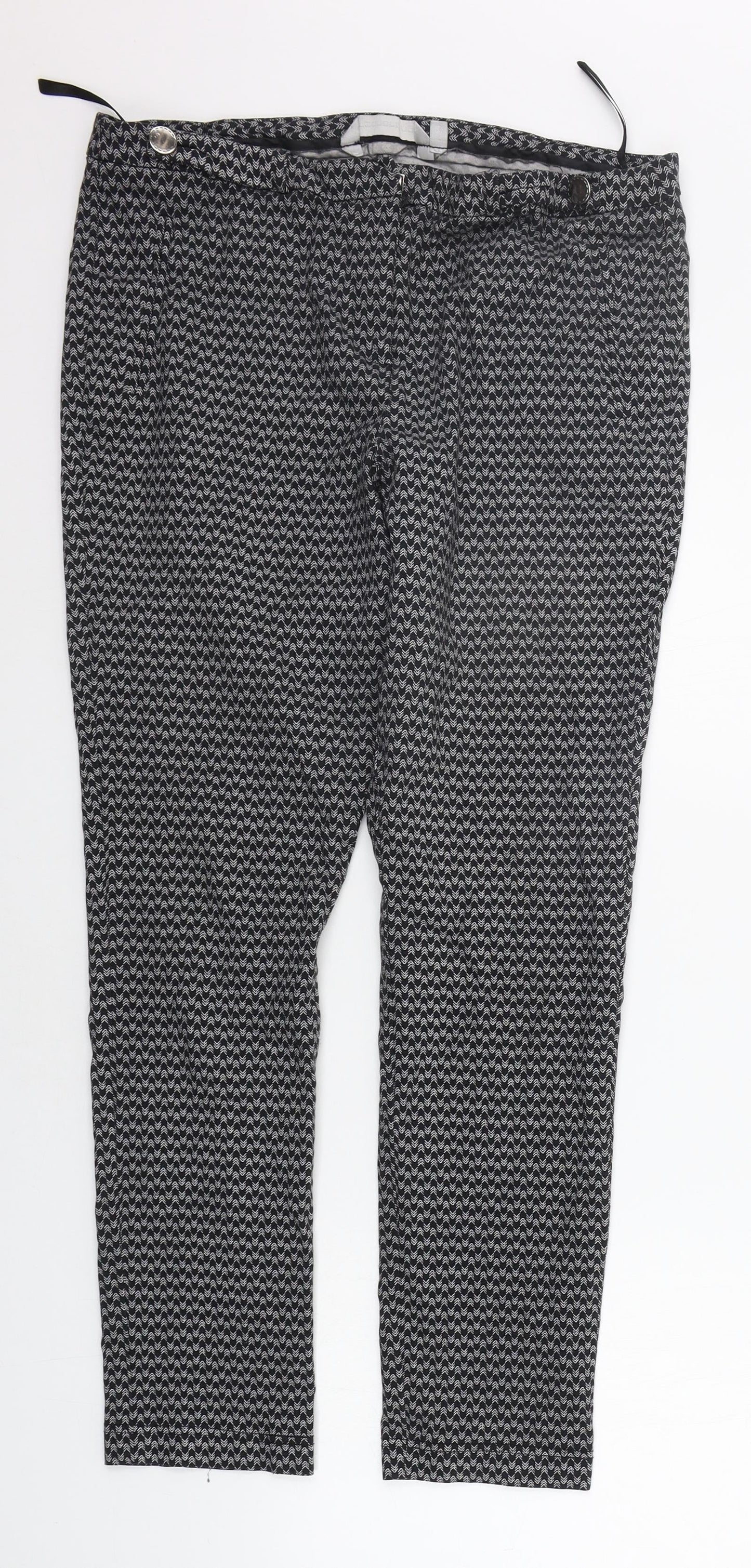 Red Herring Womens Black   Trousers  Size 14 L26 in