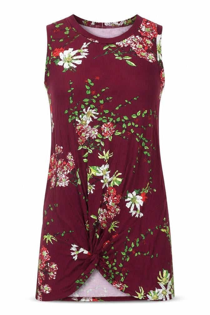 pceaiih Womens Purple Floral  A-Line  Size M